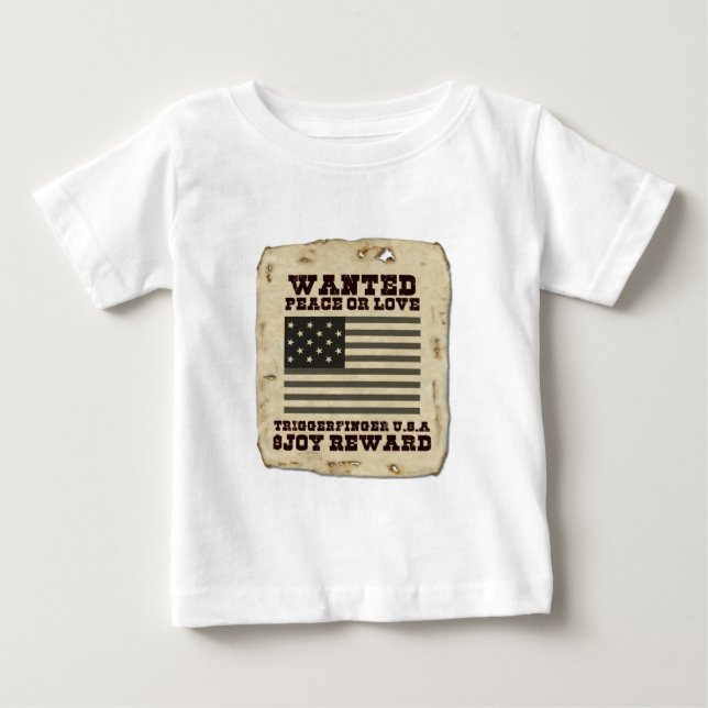 T-shirt Pour Bébé Paix souhaitée (Devant)