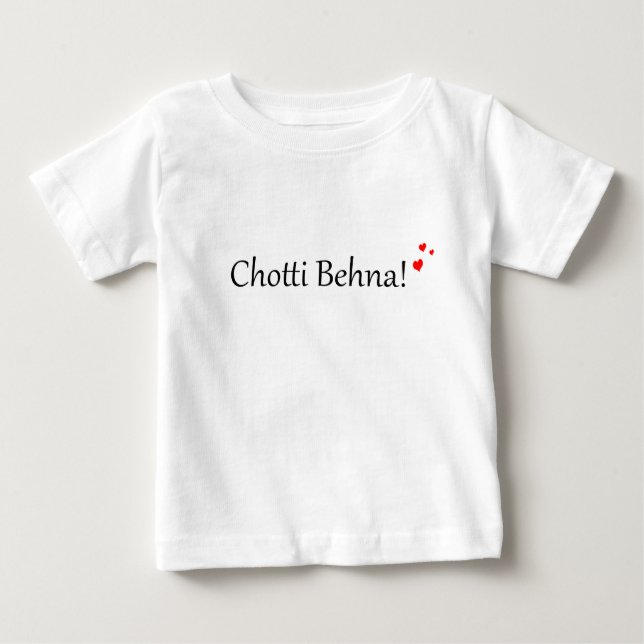 T-shirt Pour Bébé Pakistanais de Hindi d'Urdu de Chotti Behna | Desi (Devant)