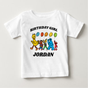 T-shirt Pour Bébé Pal de rue Sésame Anniversaire Fille Anniversair