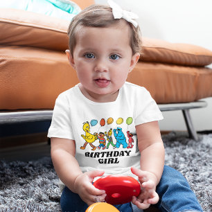 T-shirt Pour Bébé Pal de rue Sésame Ballons de parti