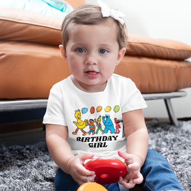 T-shirt Pour Bébé Pal de rue Sésame | Ballons de parti (Baby wearing shirt)