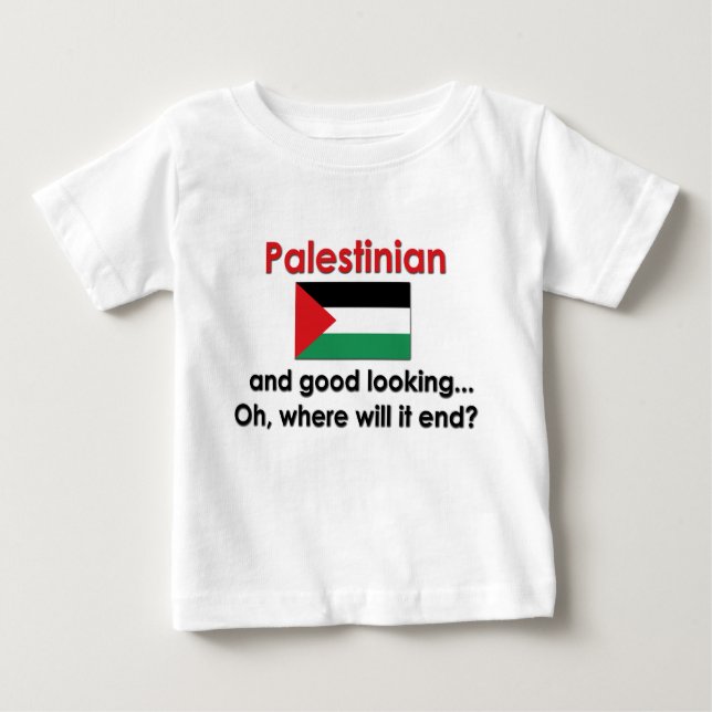 T-shirt Pour Bébé Palestinien beau (Devant)