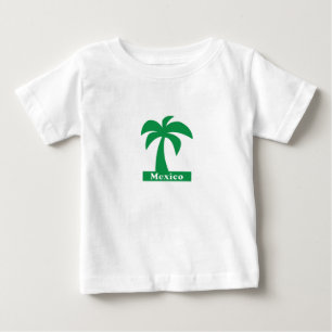 T-shirt Pour Bébé Palm Tree (Vacances Mexique) - Bébé Jersey fin T-S