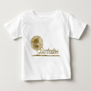 T-shirt Pour Bébé Palmier Barbade