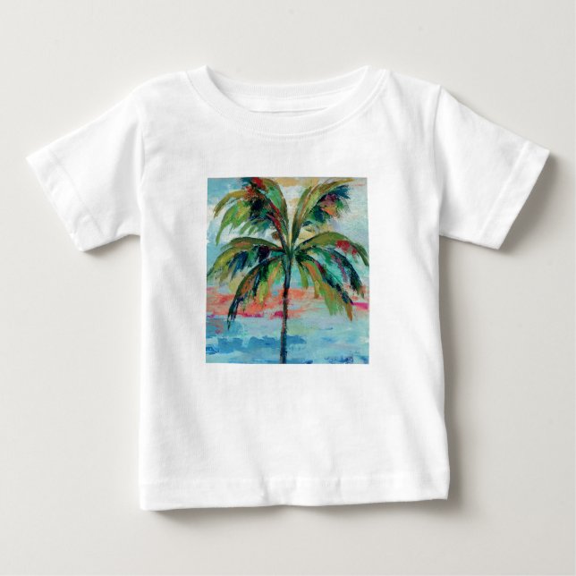 T-shirt Pour Bébé Palmier tropical de | (Devant)