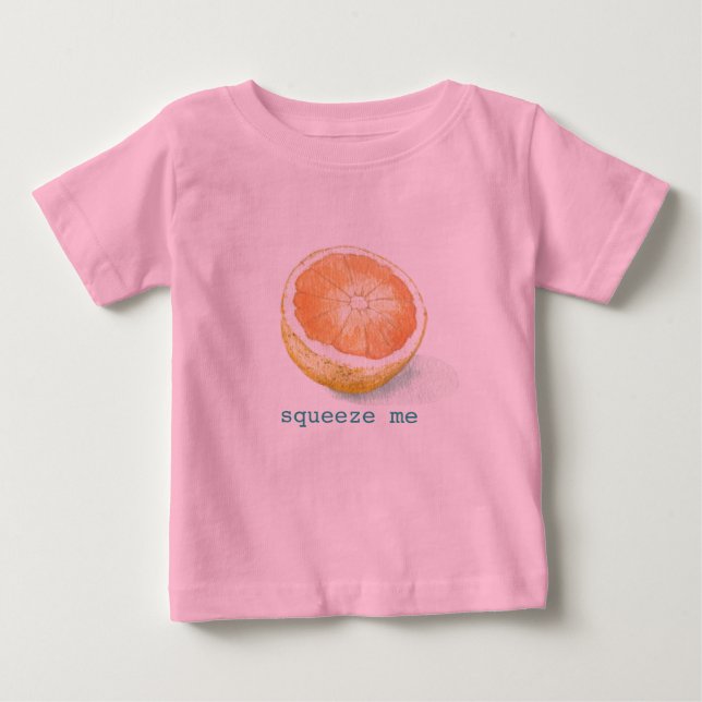 T-shirt Pour Bébé Pamplemousse (Devant)