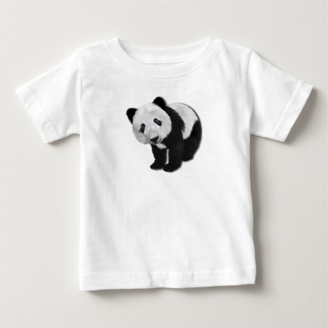 T-shirt Pour Bébé Panda. (Devant)
