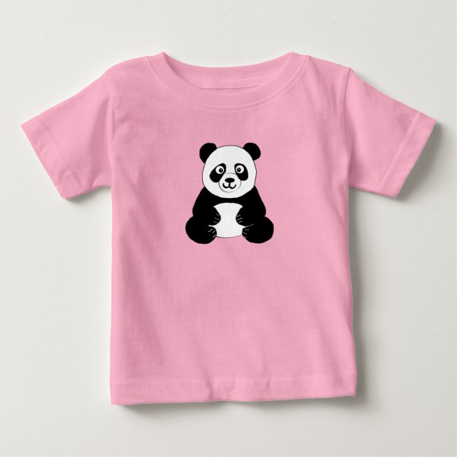 T-shirt Pour Bébé Panda (Devant)