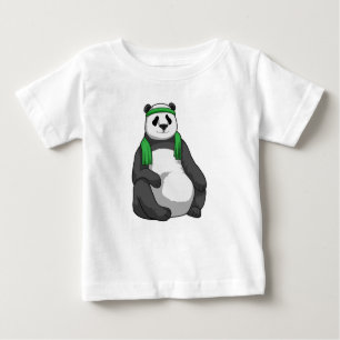 T-shirt Pour Bébé Panda à Fitness avec serviette