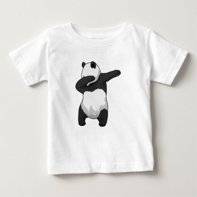 T-shirt Pour Bébé Panda à Hip hop Dance Dab (Devant)