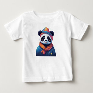 T-shirt Pour Bébé Panda avec casquette