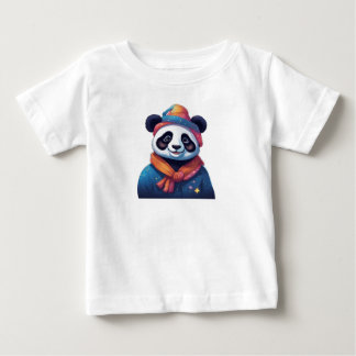 T-shirt Pour Bébé Panda avec casquette