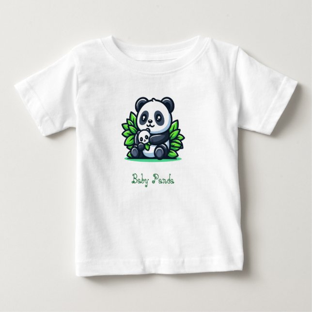T-shirt Pour Bébé Panda Baby T shirt (Devant)