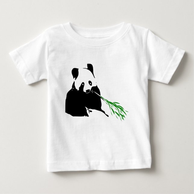 T-shirt Pour Bébé Panda Bear Designs on Baby Cloths (Devant)