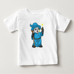 T-shirt Pour Bébé Panda comme Assistant avec baguette magique