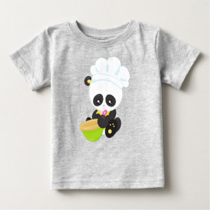 T-shirt Pour Bébé Panda cuisine, Panda Cuisine, Panda Cute, Bowl