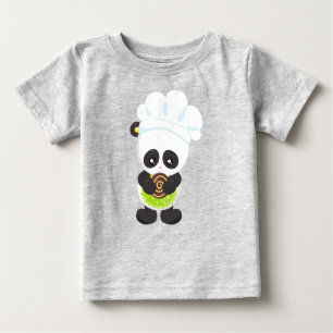T-shirt Pour Bébé Panda De cuisine, Panda De Cuisson, Panda Avec Coo
