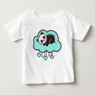 T-shirt Pour Bébé Panda de style caricature mignonne