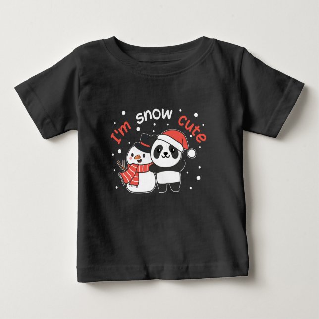 T-shirt Pour Bébé Panda I'm (Devant)