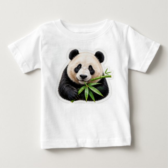 T-shirt Pour Bébé Panda mignon (Devant)