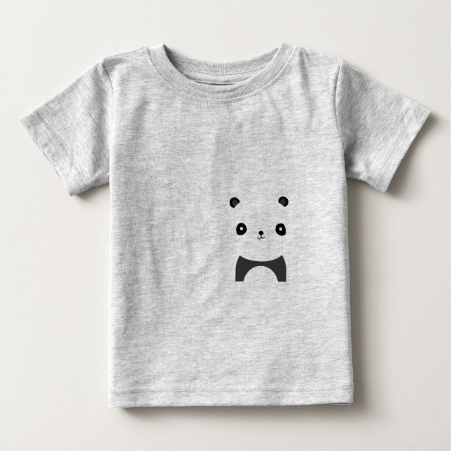 T-shirt Pour Bébé Panda paisible (Devant)