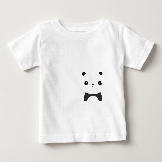 T-shirt Pour Bébé Panda paisible (Devant)
