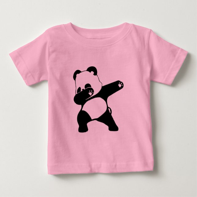 T-shirt Pour Bébé Panda qui dab  (Devant)