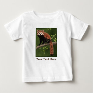 T-shirt Pour Bébé Panda rouge