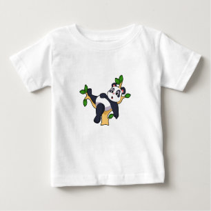T-shirt Pour Bébé Panda sur arbre