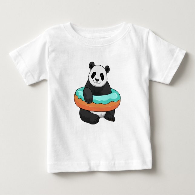 T-shirt Pour Bébé Panda with Donut (Devant)