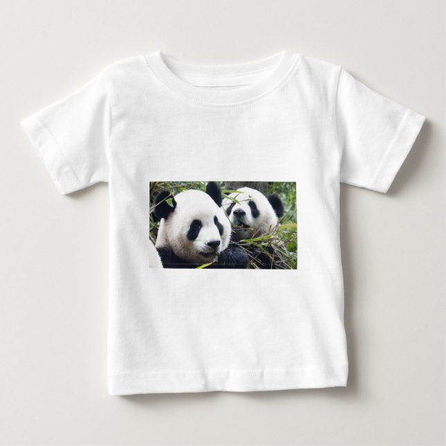 T-shirt Pour Bébé Pandas géants (Devant)