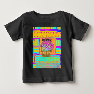 T-shirt Pour Bébé Panier de Pâques et d'Oeufs inspirés de l'Afrique 