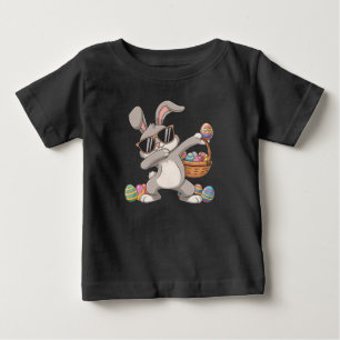 T-shirt Pour Bébé Panier de Pâques Lapin Dabant Dabant Œufs de Pâque