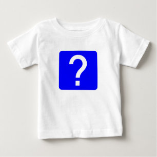 T-shirt Pour Bébé Panneau Carré de la marque de question