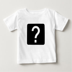 T-shirt Pour Bébé Panneau Carré de la marque de question