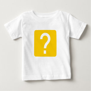 T-shirt Pour Bébé Panneau Carré de la marque de question