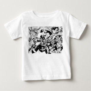 T-shirt Pour Bébé Panneau comique de la nuit la plus noire