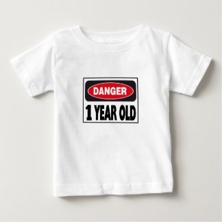 T-shirt Pour Bébé Panneau de danger 1 an