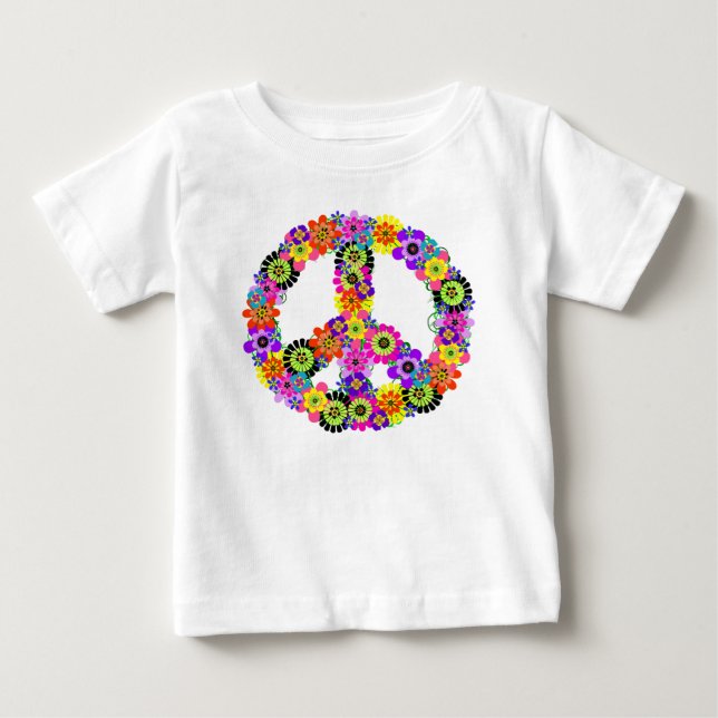 T-shirt Pour Bébé Panneau de paix (Devant)