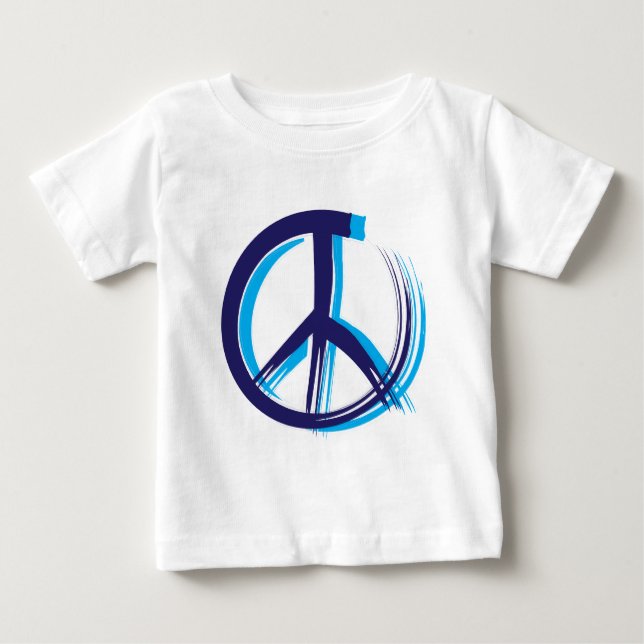 T-shirt Pour Bébé Panneau de paix (Devant)