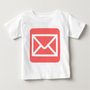 T-shirt Pour Bébé Panneau Enveloppe - rose tropicale