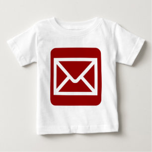 T-shirt Pour Bébé Panneau Enveloppe - Rouge rubis