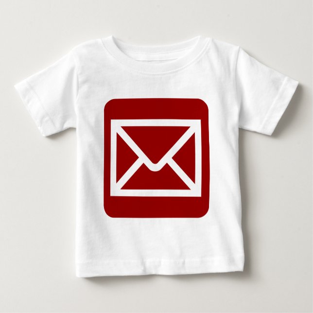 T-shirt Pour Bébé Panneau Enveloppe - Rouge rubis (Devant)