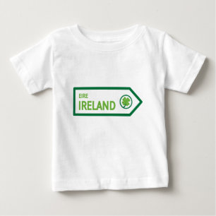 T-shirt Pour Bébé Panneau routier d'Irlande