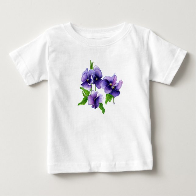 T-shirt Pour Bébé pansypurp (Devant)