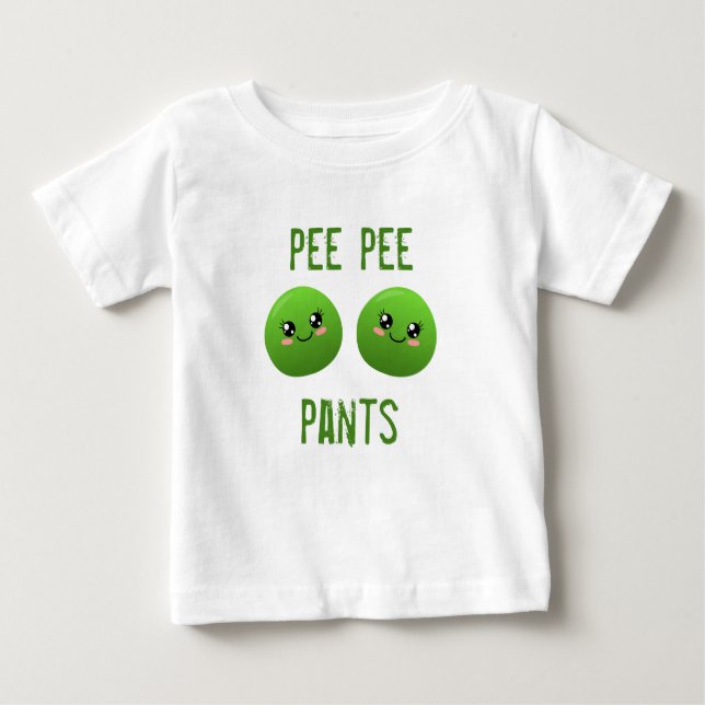 T-shirt Pour Bébé pantalon pee (Devant)