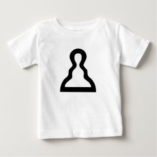 T-shirt Pour Bébé Paon blanc