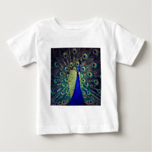 T-shirt Pour Bébé Paon bleu cobalt