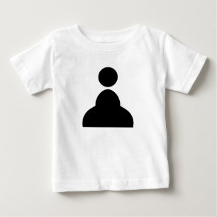 T-shirt Pour Bébé Paon noir