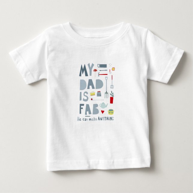 T-shirt Pour Bébé Papa amusant (Devant)